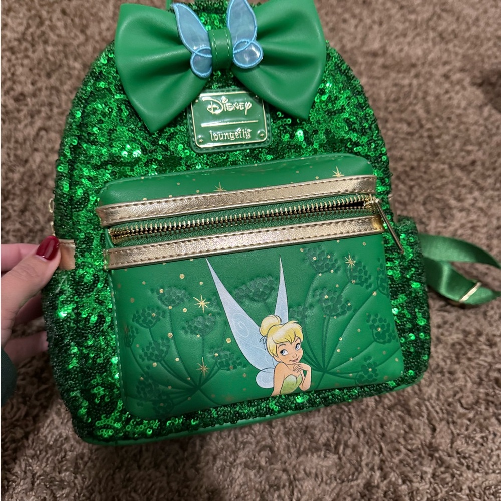Disney Loungefly Tinkerbell Sequin Backpack